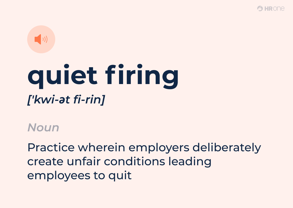 Quiet Firing Meaning