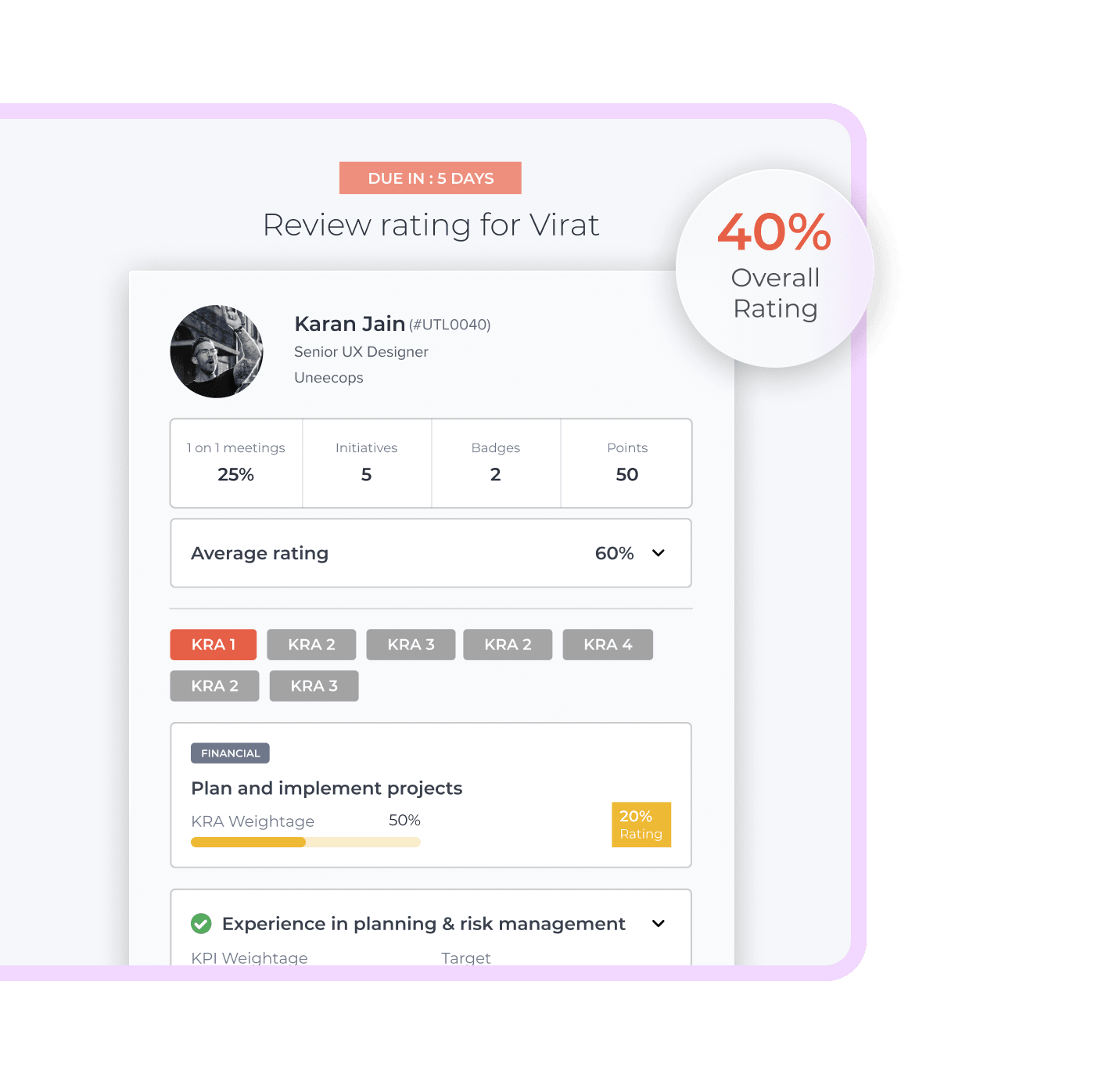 employee review rating