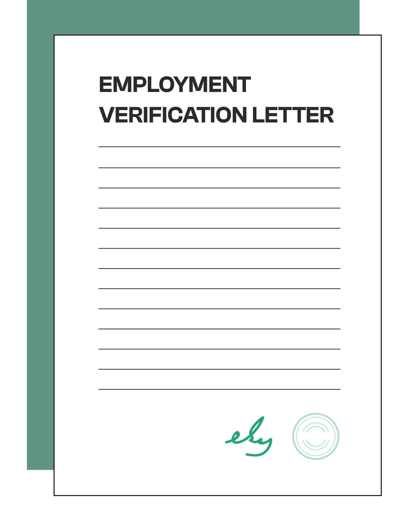Employment verification letter