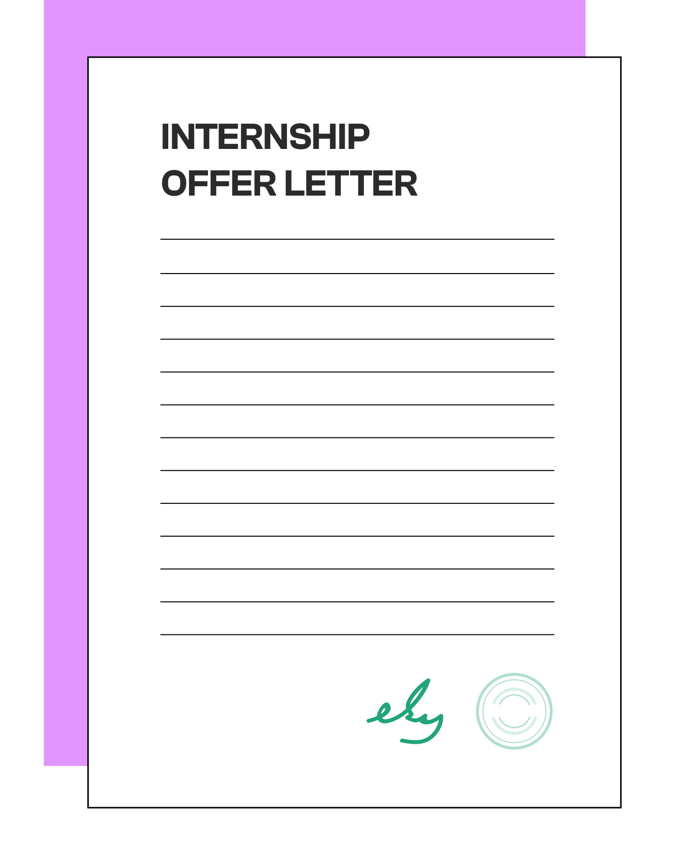 Internship offer letter