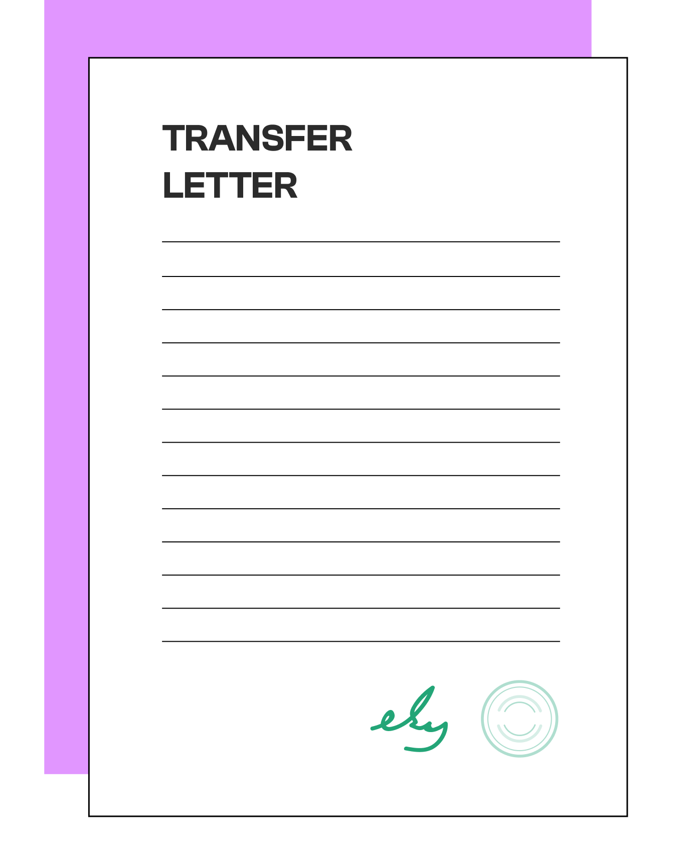 Transfer letter